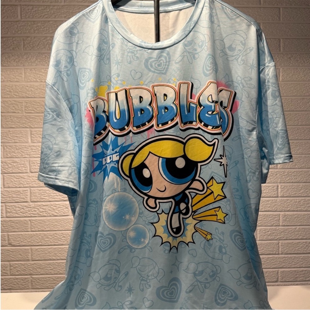 SHEIN Blue Powerpuff Girls “Bubbles” T-shirt